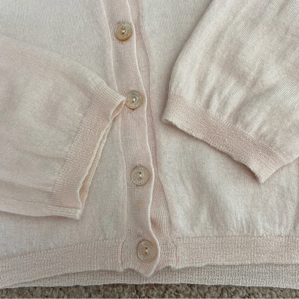 Christian Dior Cashmere Embellished Crystals and Pearls Neck Cardigan - Picture 9 of 13